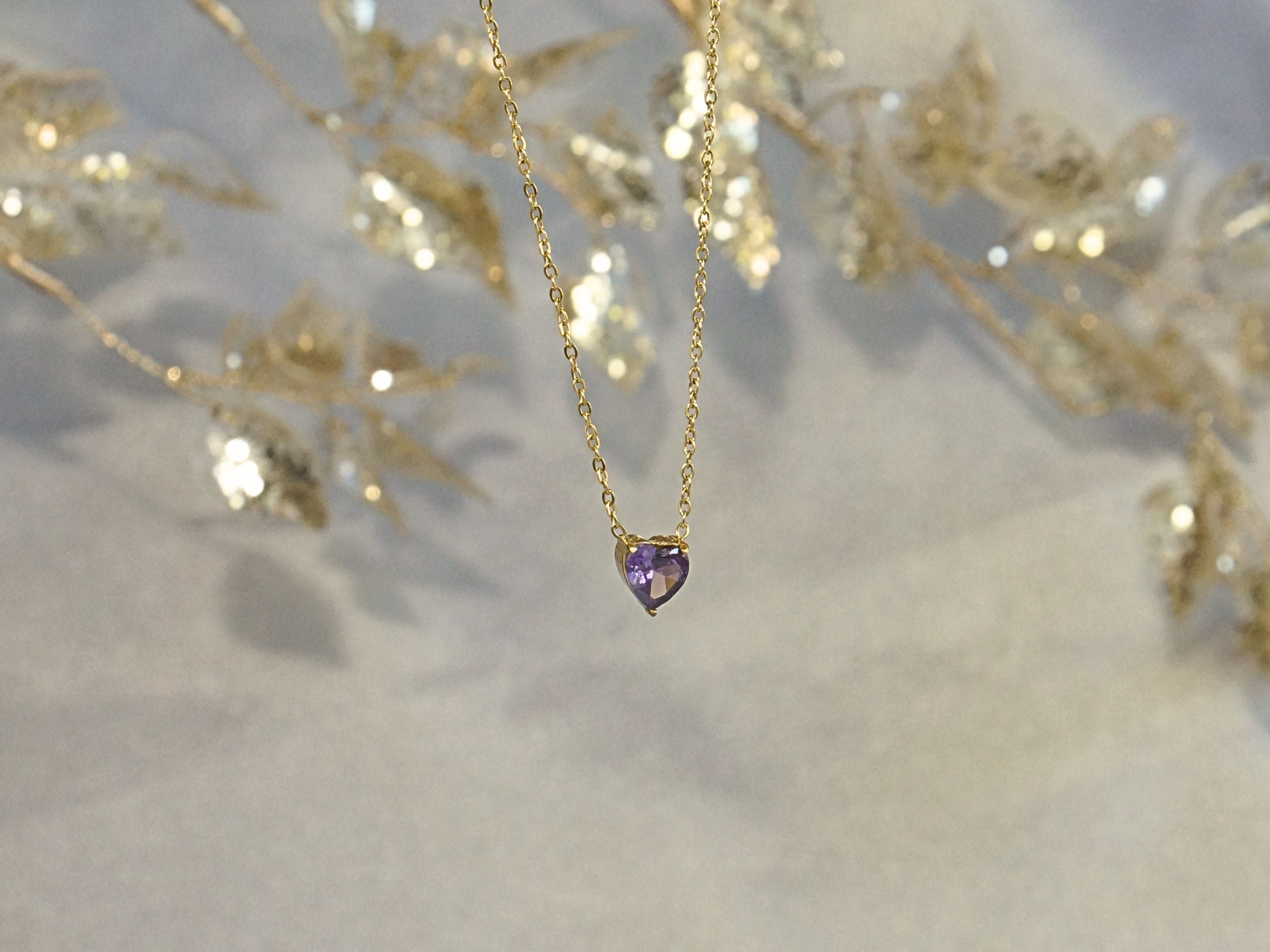 Heart Amethyst - February