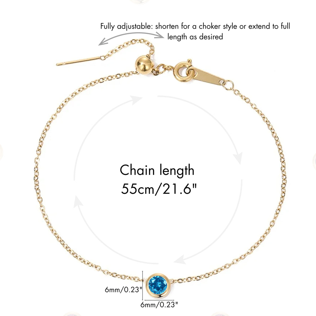round gemstone necklace