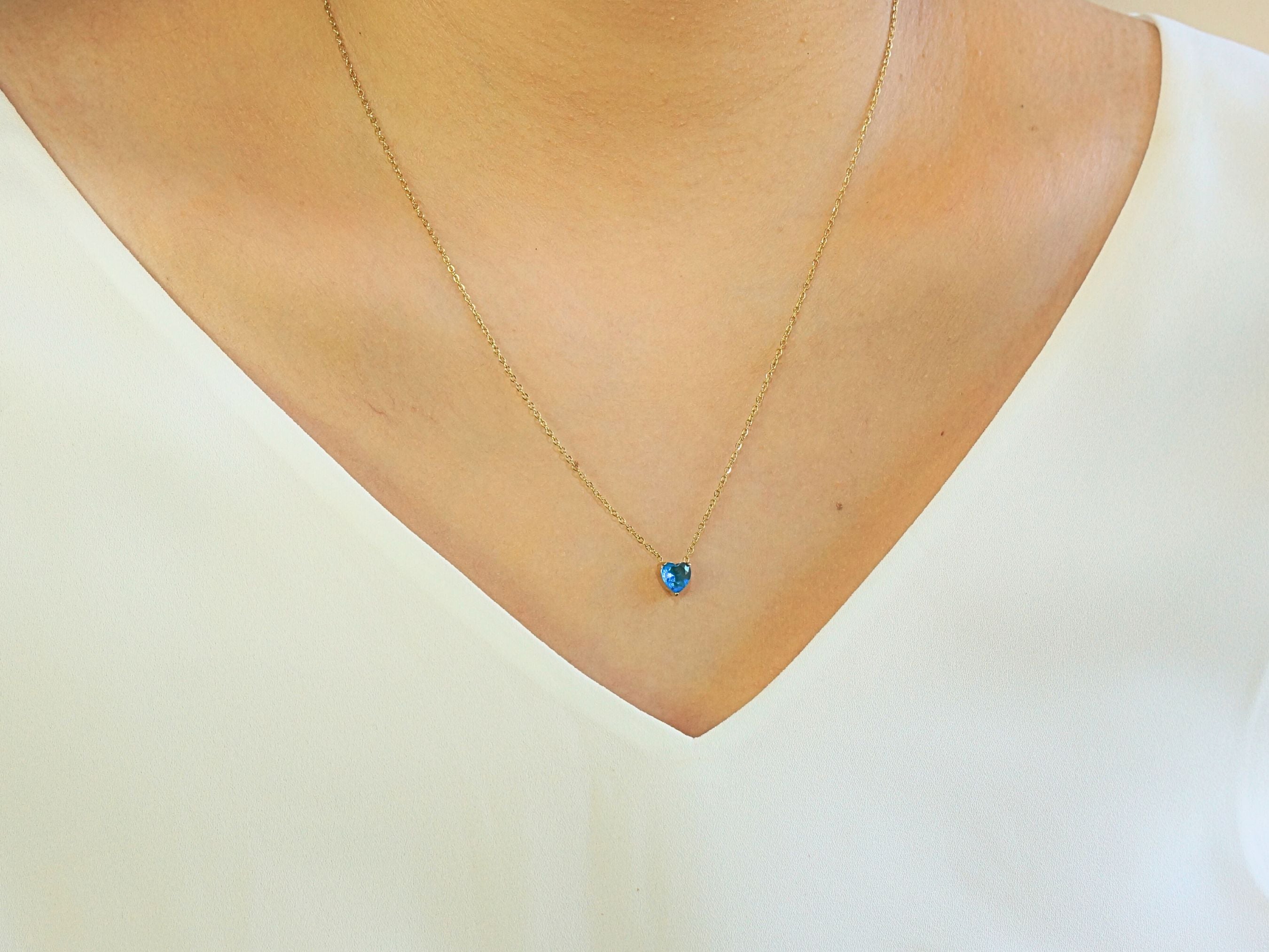 Heart Aquamarine - March