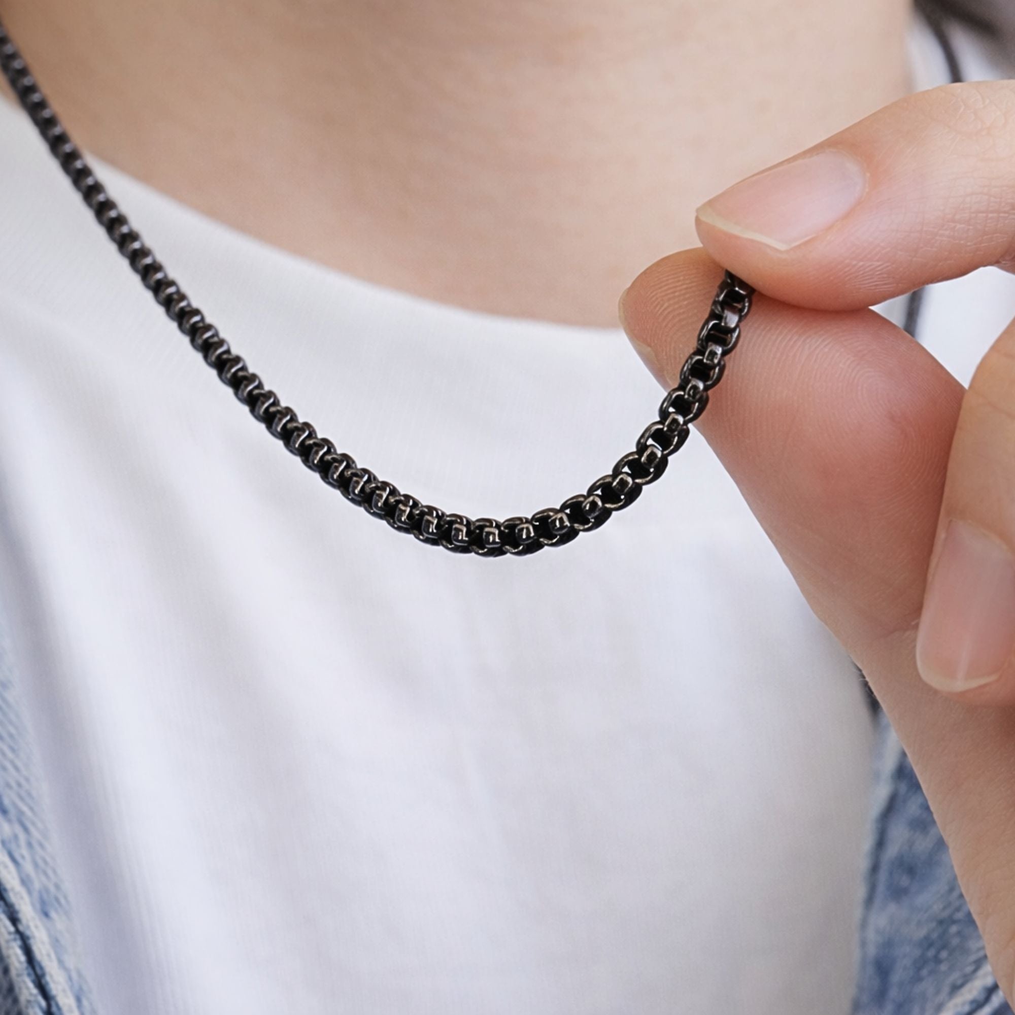 mens rolo cubain chain