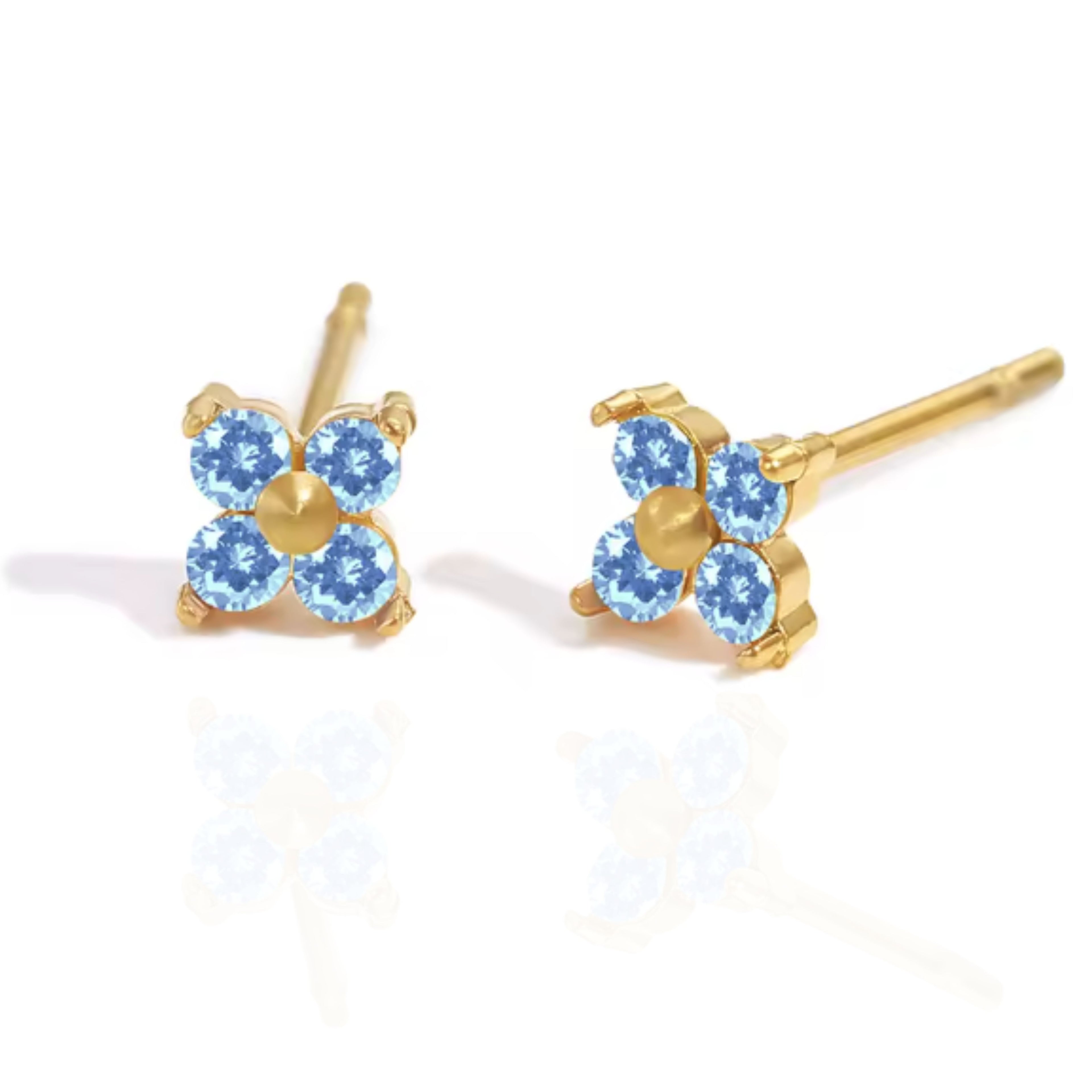 ivy flower earrings