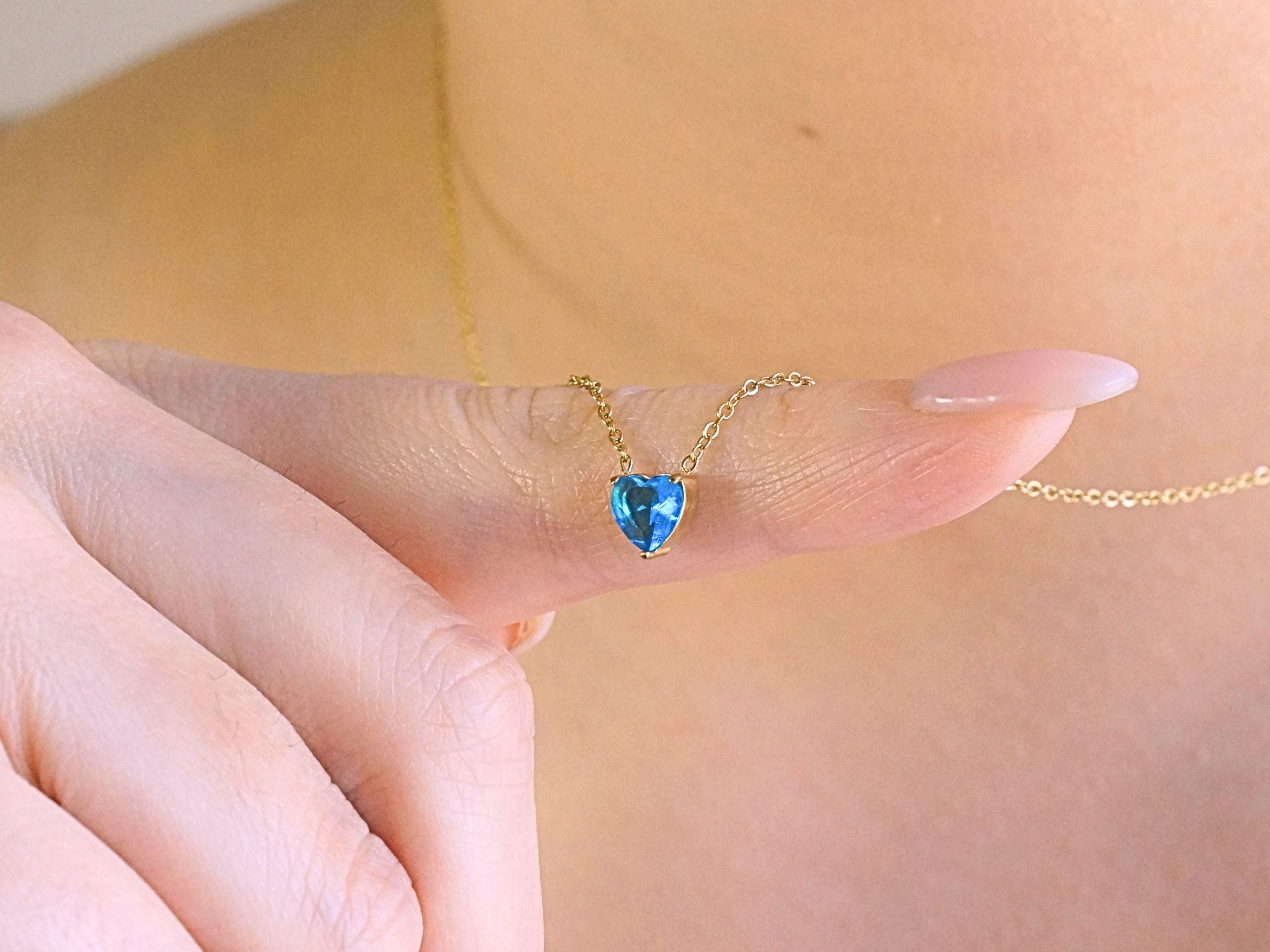Heart Blue Topaz - December