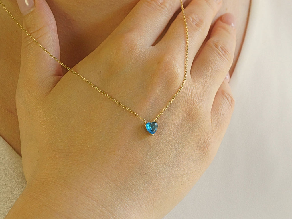 Heart Blue Topaz - December
