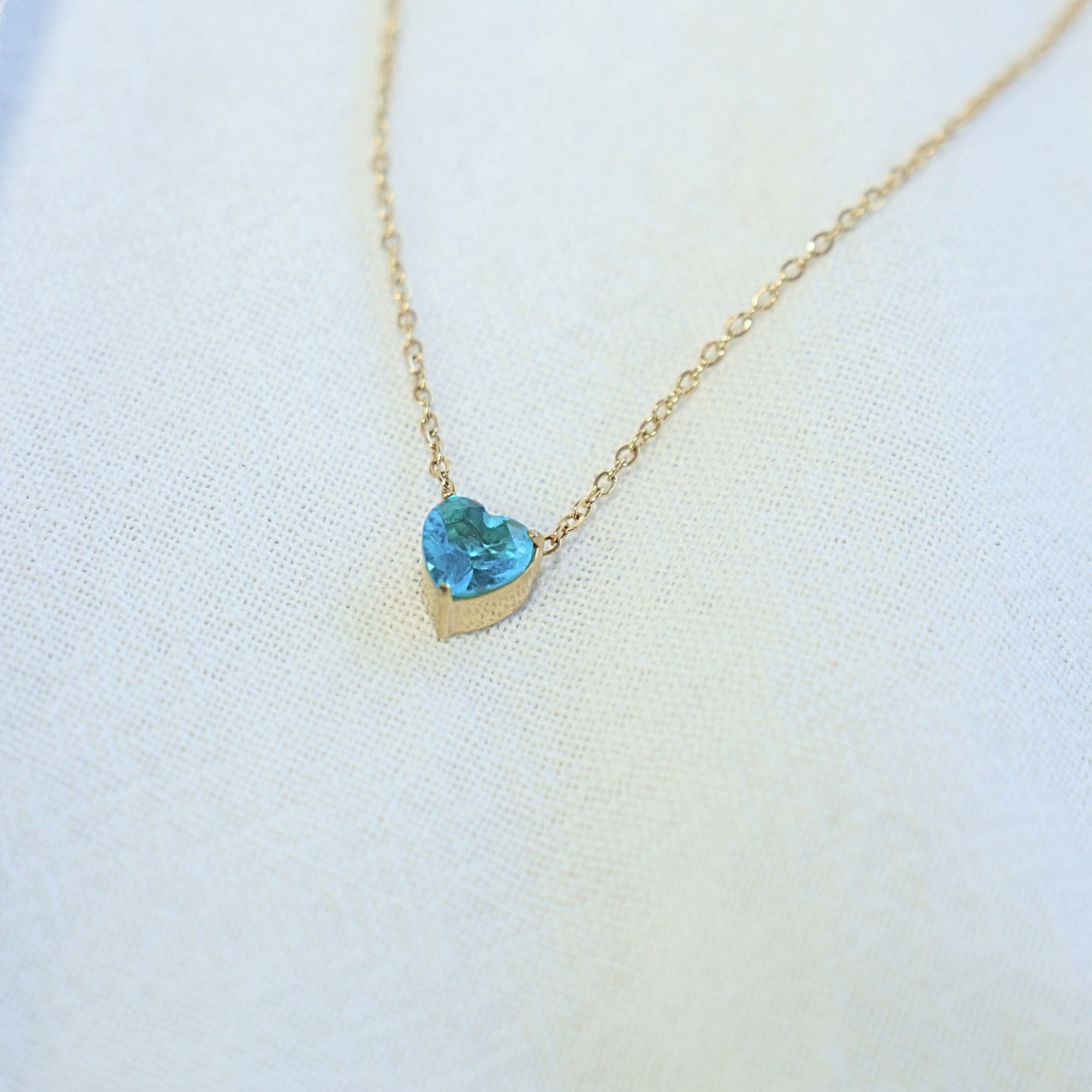 Heart Blue Topaz - December