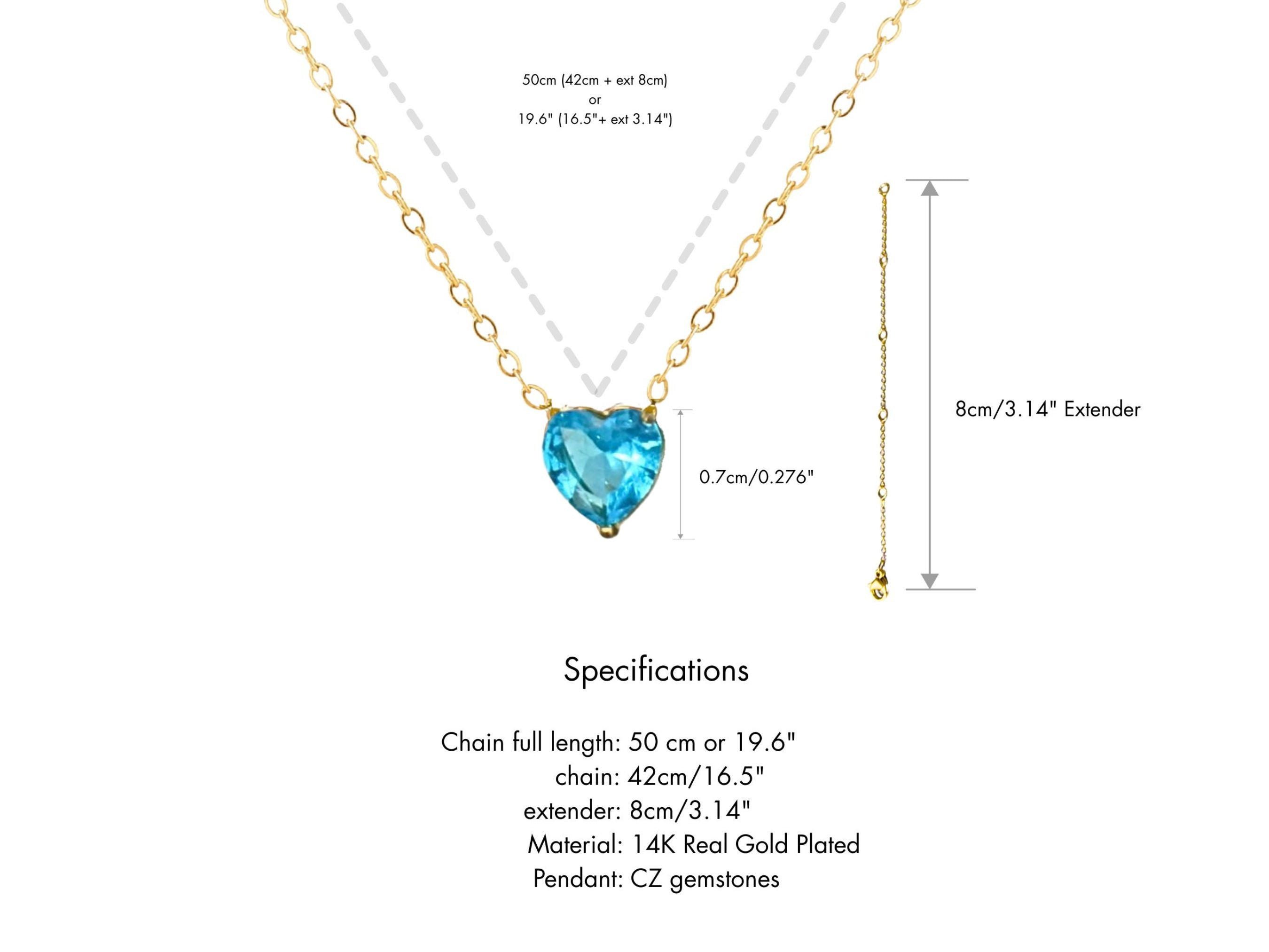 Heart Blue Topaz - December