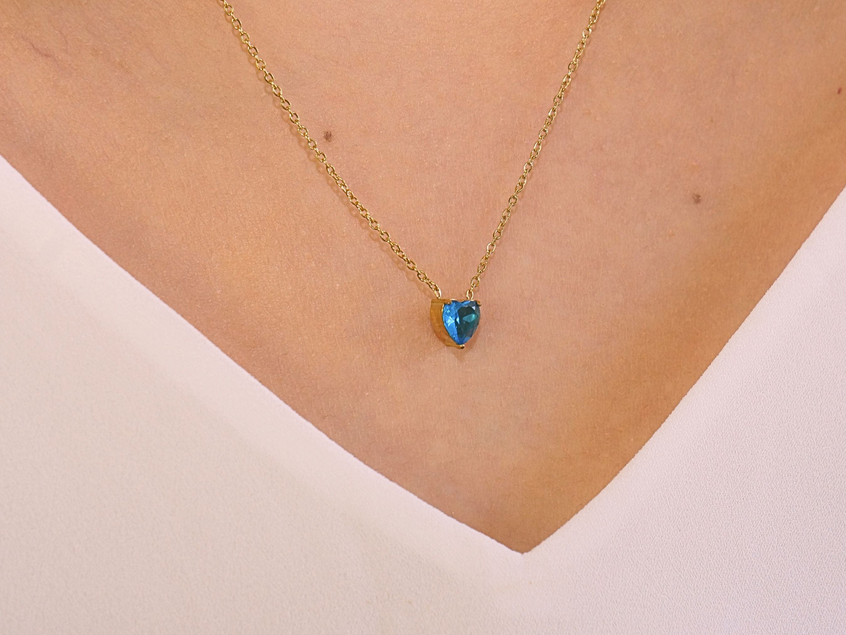 Heart Blue Topaz - December