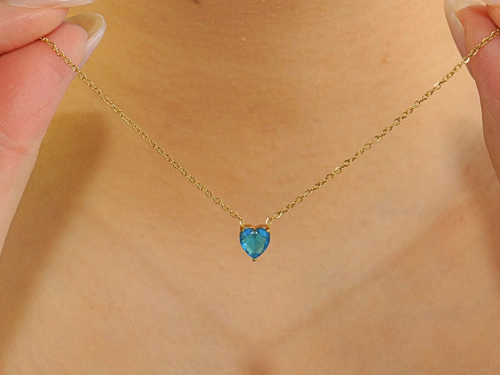 Heart Blue Topaz - December