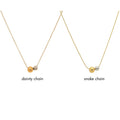 18K Gold Plated Two-Tone Beads Necklace – Mixed Metal Beads 8mm, 6mm Pendant, 1mm Snake Chain