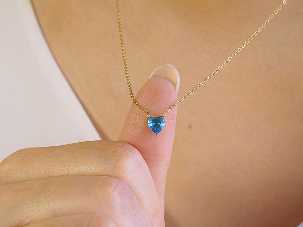 Heart Blue Topaz - December