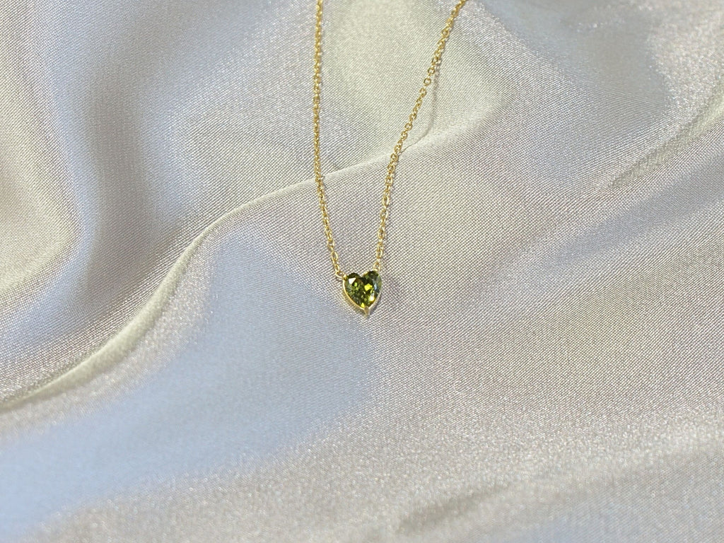 Heart Peridot - August