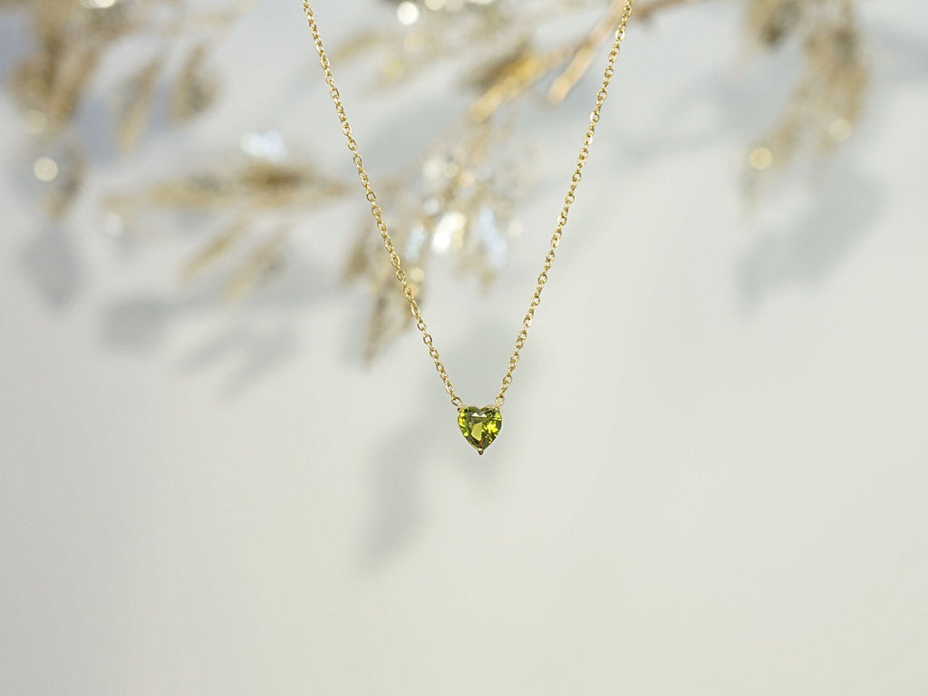 Heart Peridot - August