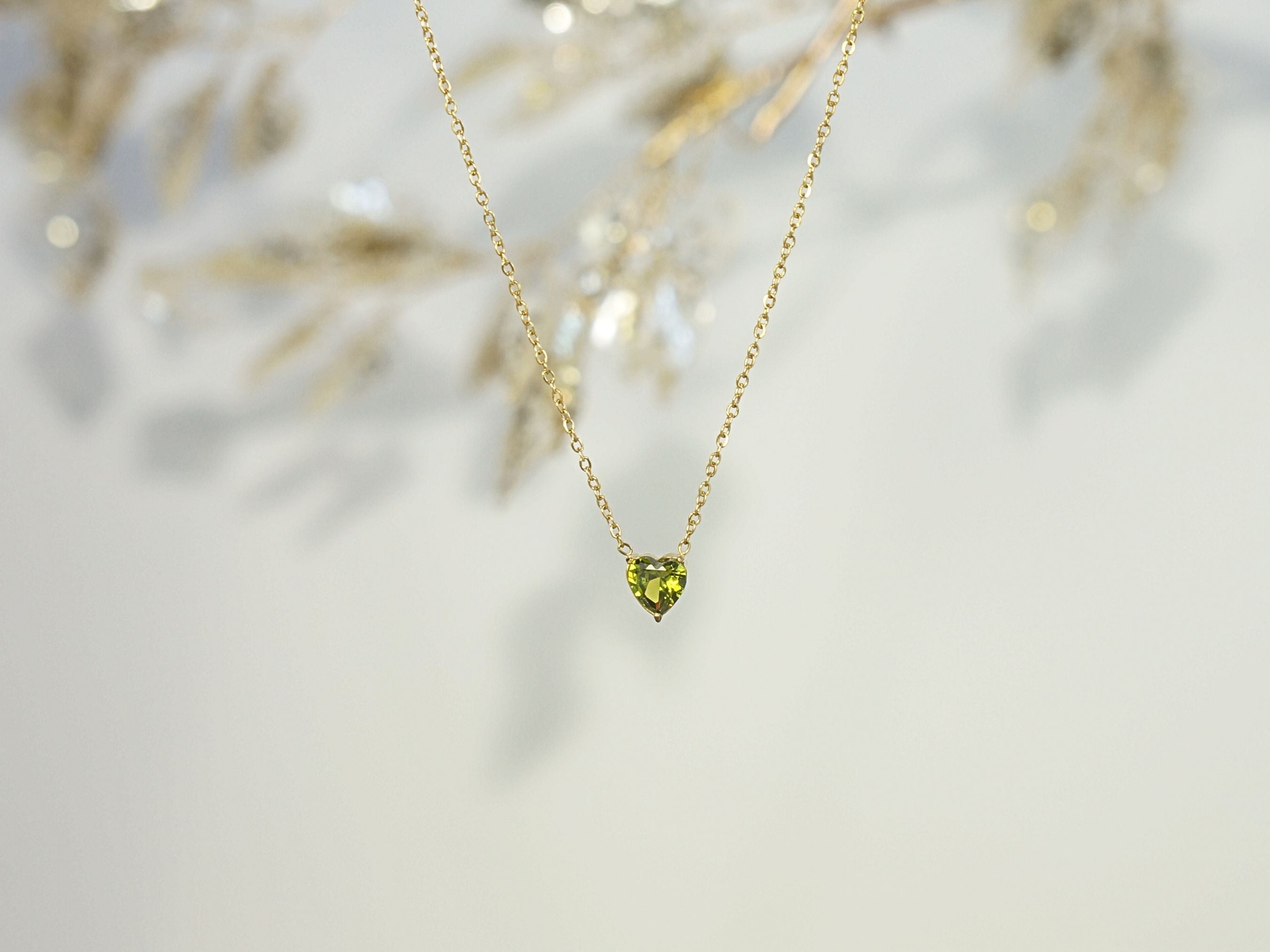 Heart Peridot - August
