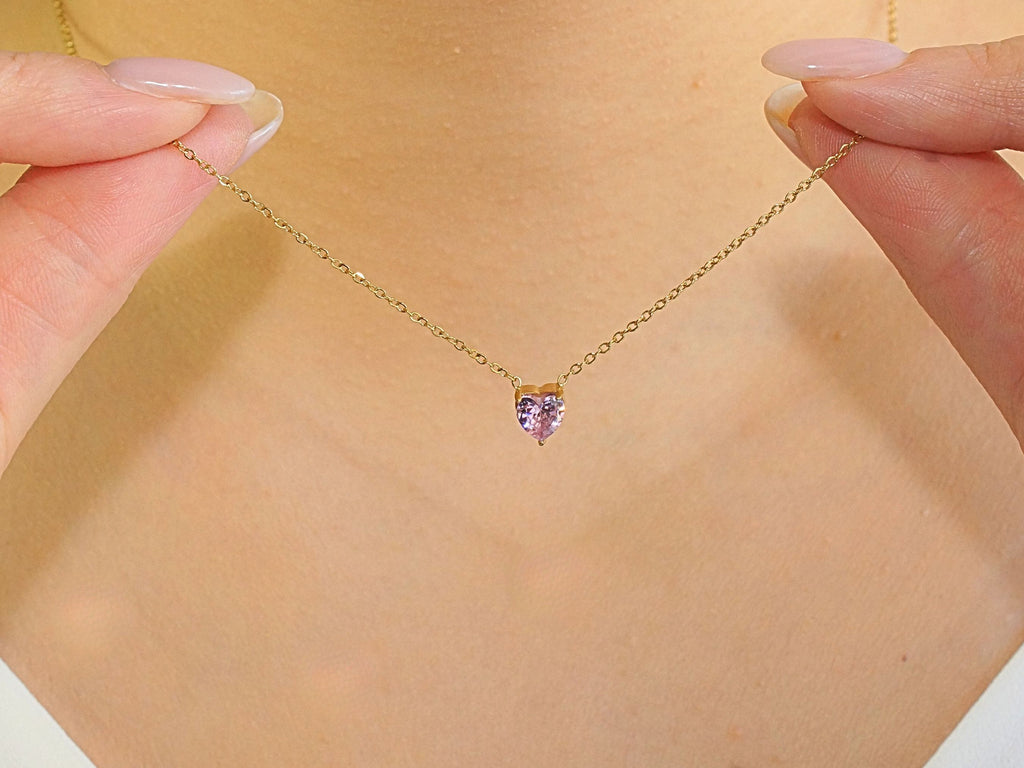 Heart Pink Tourmaline - October