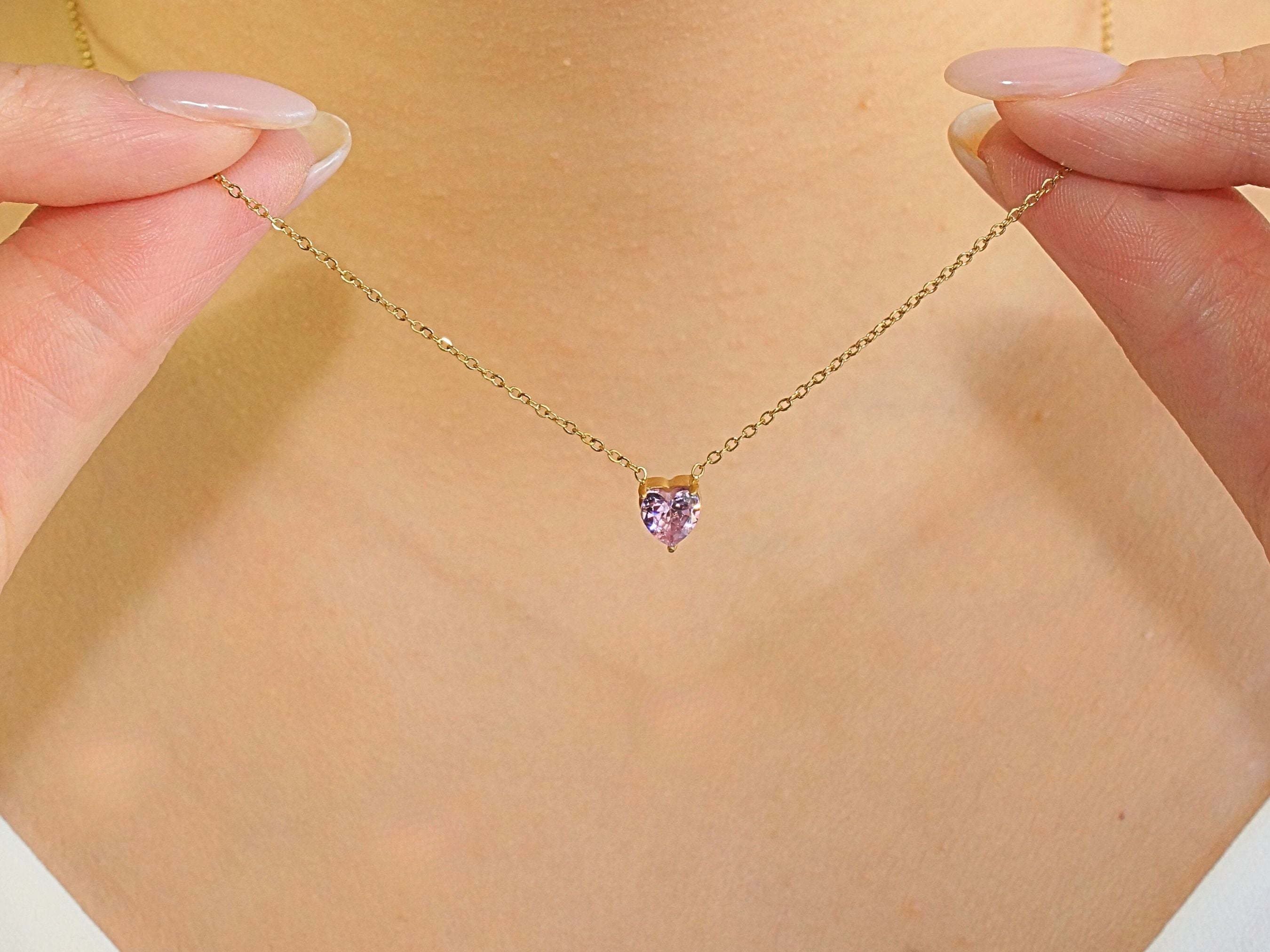 Heart Pink Tourmaline - October