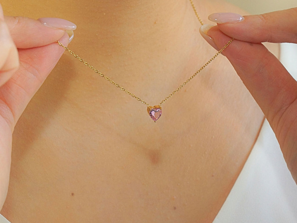 Heart Pink Tourmaline - October