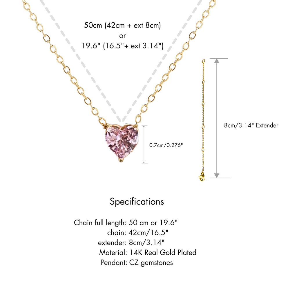 Heart Pink Tourmaline - October