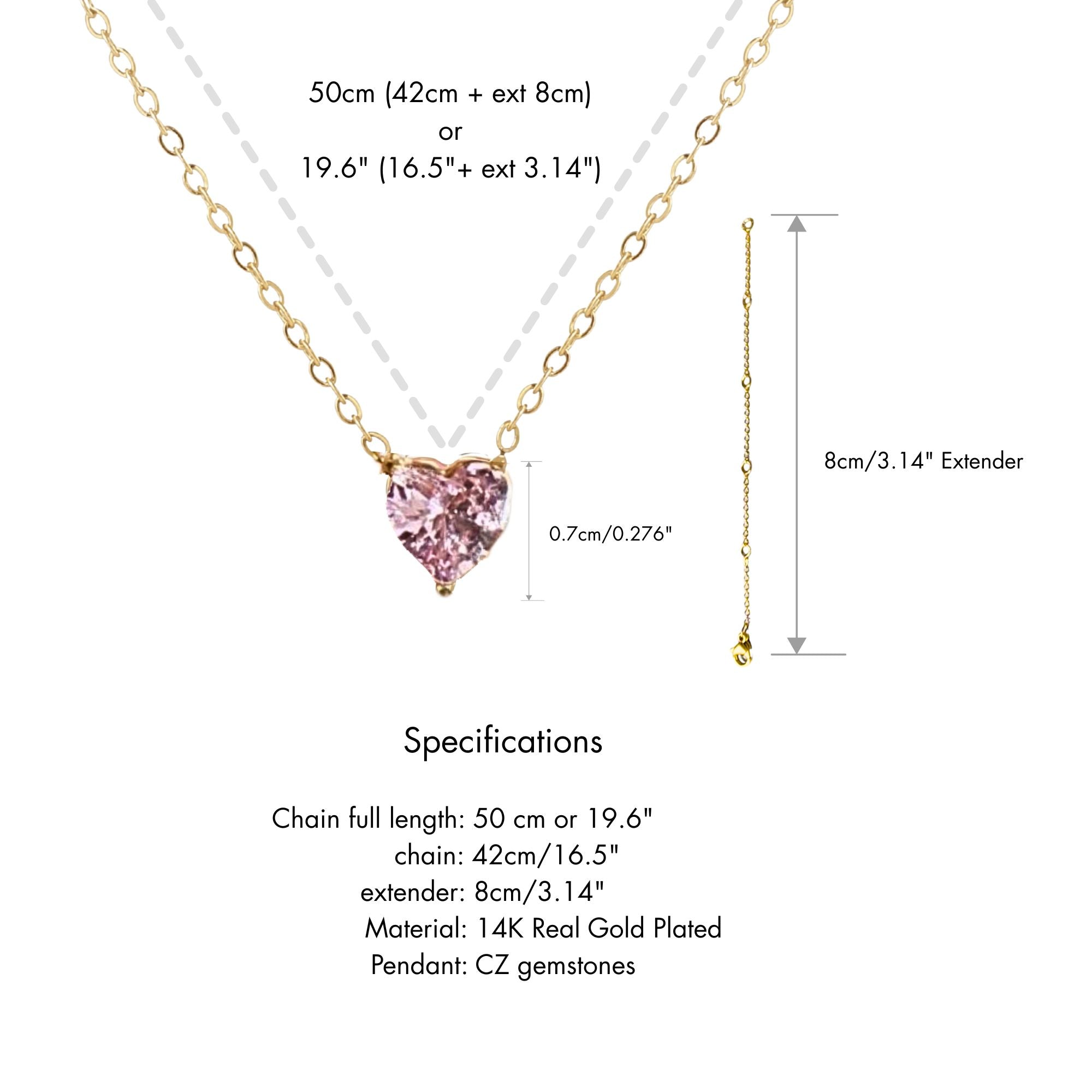 Heart Pink Tourmaline - October
