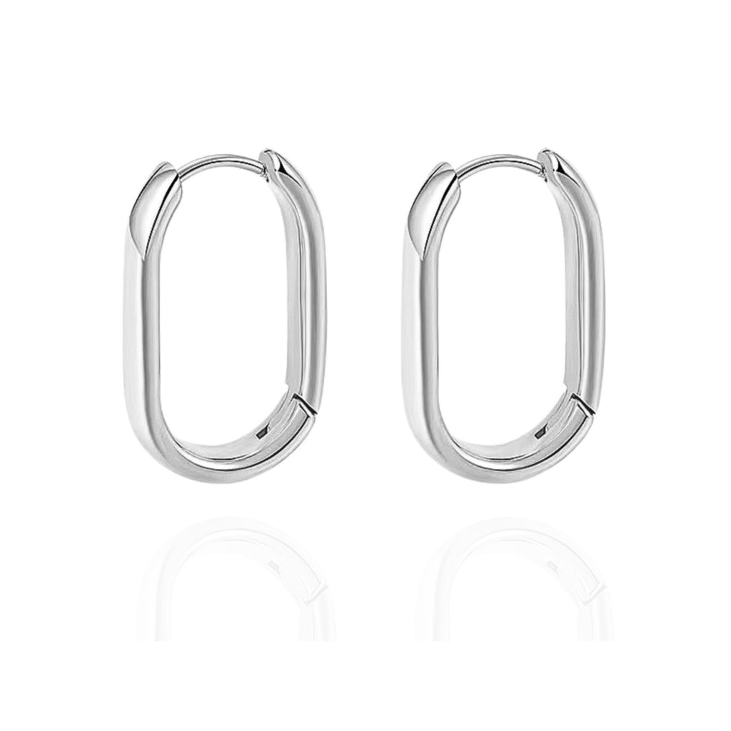 Silver Minimalist Hoop Earrings