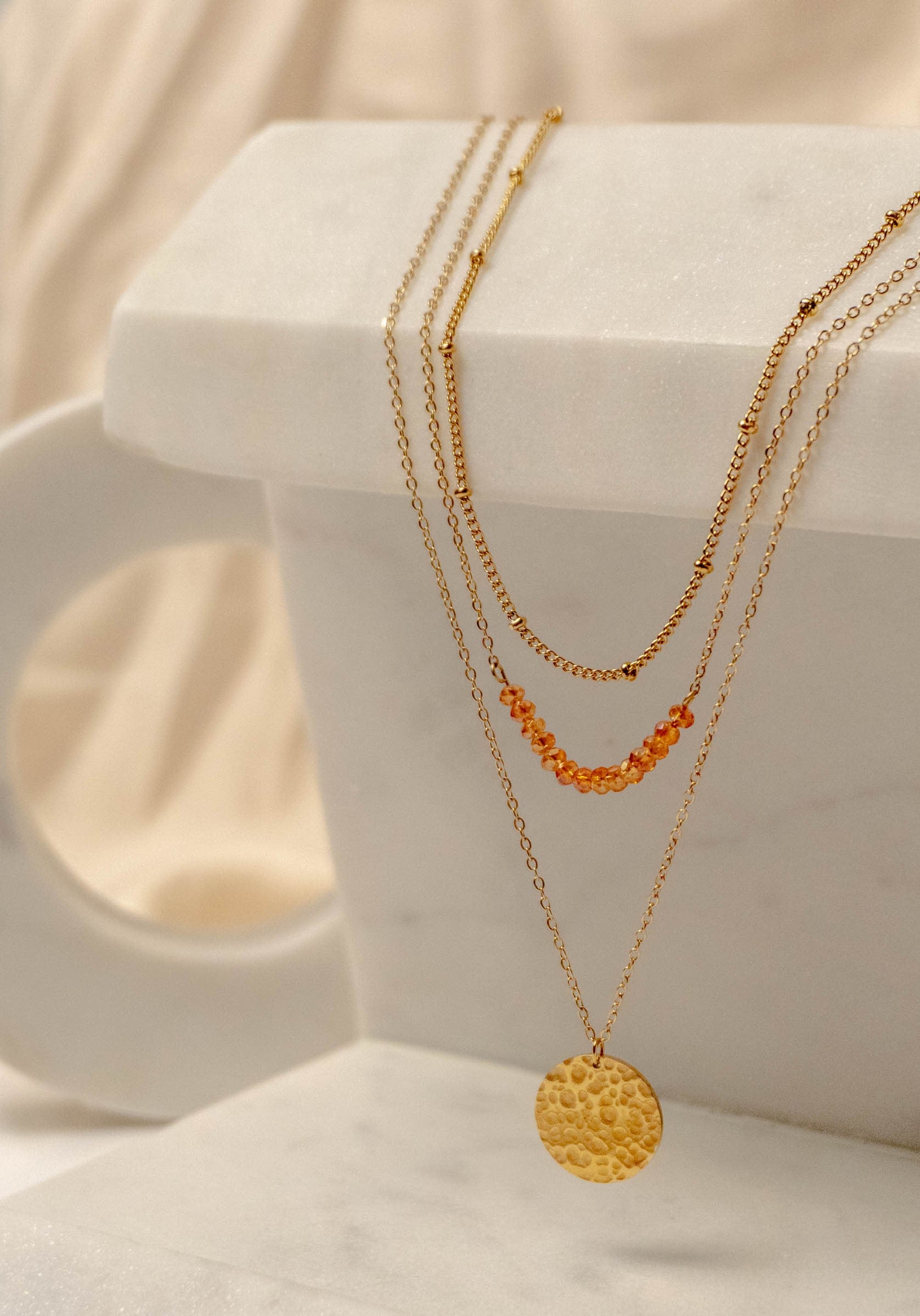Romi - Beeded Layered Necklace - Set of Three